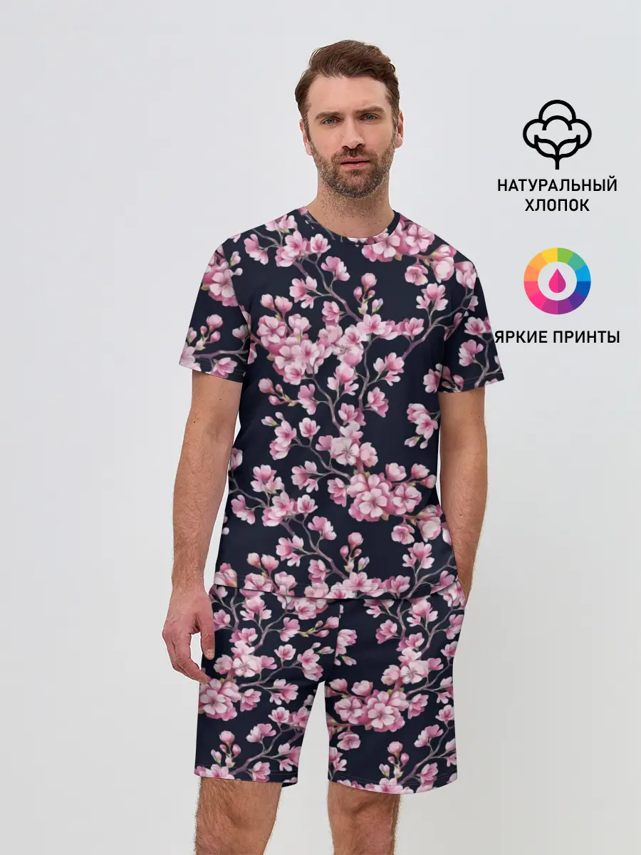 Мужской костюм с шортами / Сакура