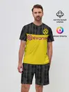 Мужской костюм с шортами / Reus home UEFA 19-20
