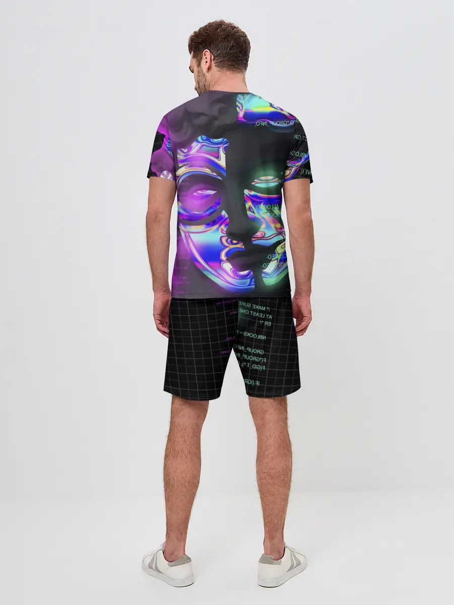 Мужской костюм с шортами / Chrome Effect