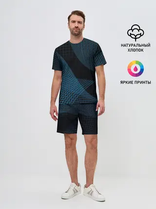 Мужской костюм с шортами / Сетка