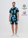 Мужской костюм с шортами / Черепа стиль