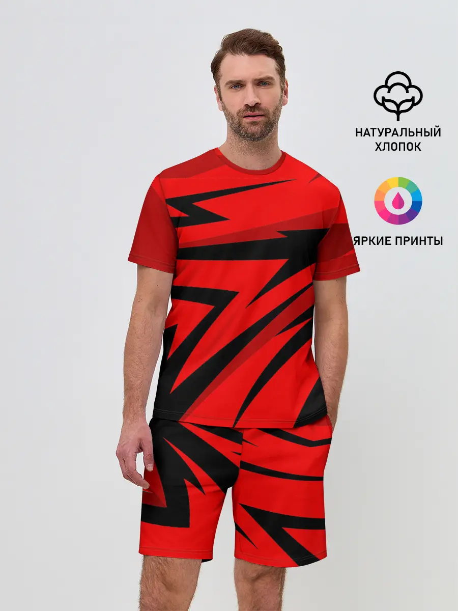 Мужской костюм с шортами / Swift red pointer