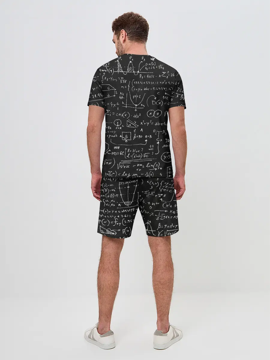 Мужской костюм с шортами / Математические формулы