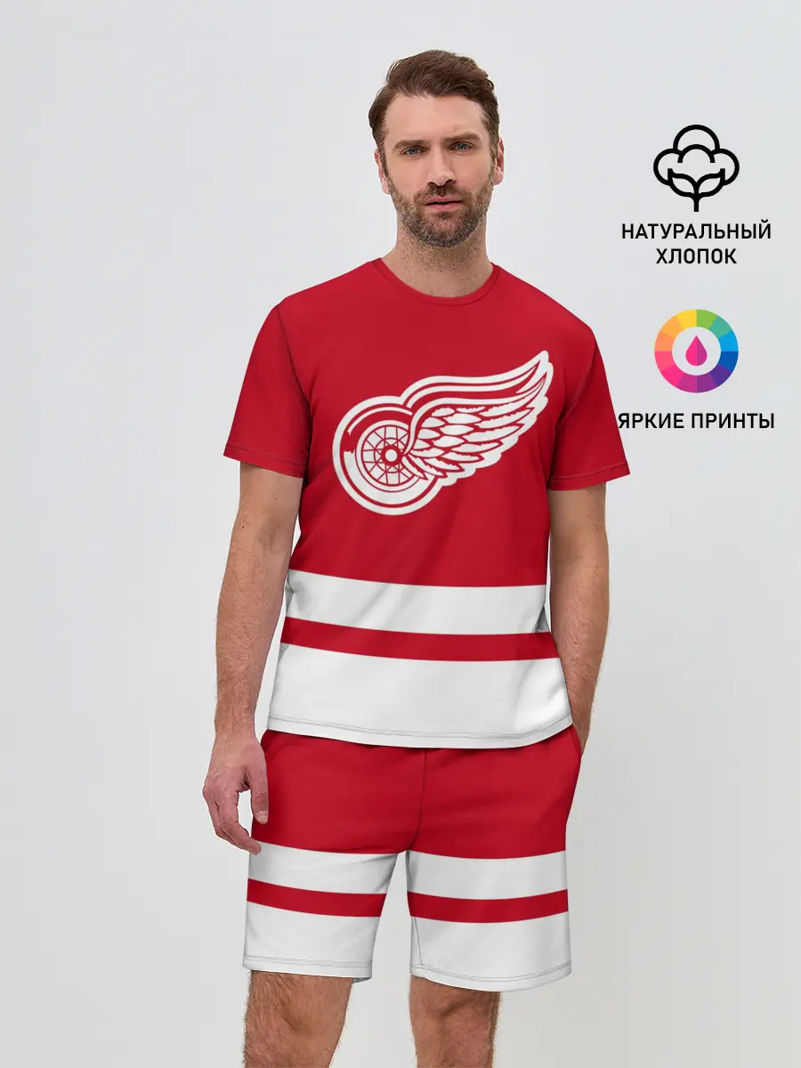 Мужской костюм с шортами / Детройт Ред Уингз