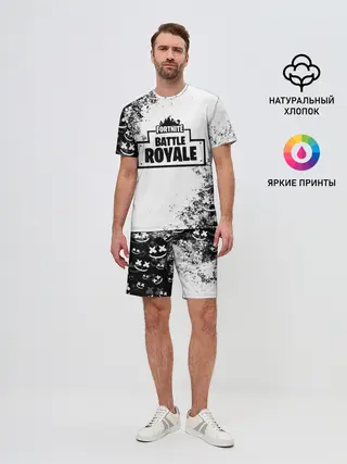 Мужской костюм с шортами / Fortnite & Marshmello