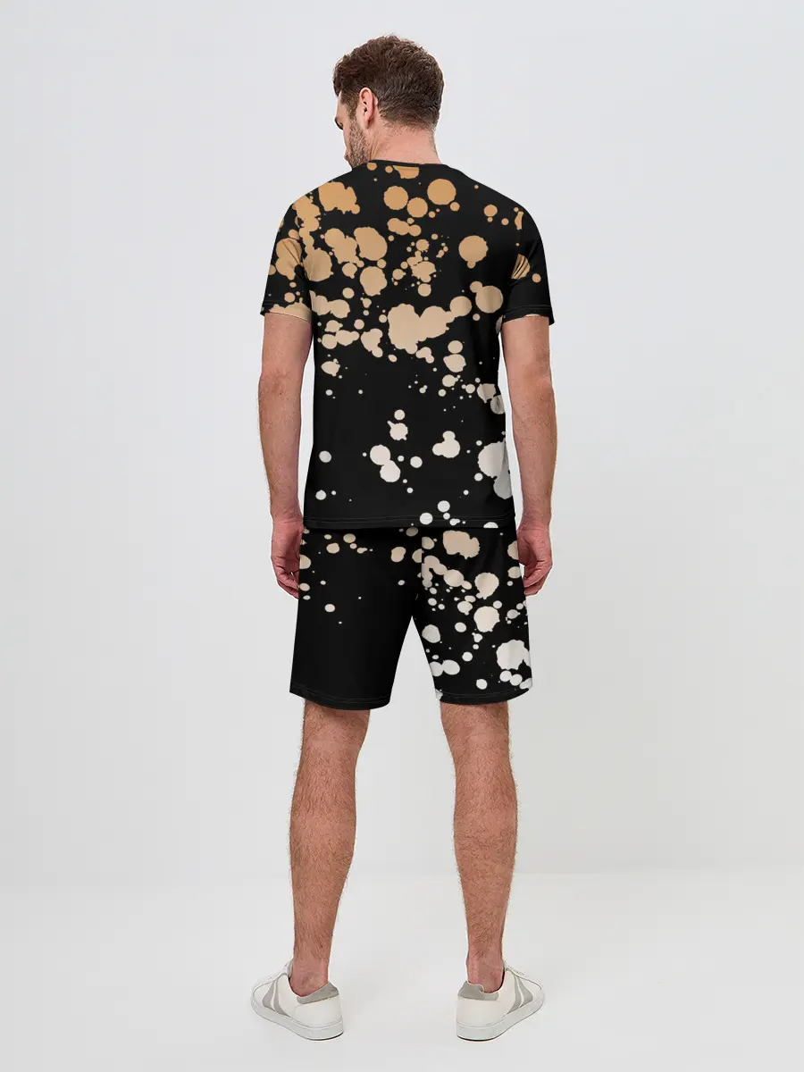 Мужской костюм с шортами / Buon Giorno коричневые брызги