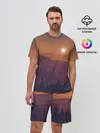 Мужской костюм с шортами / Горы