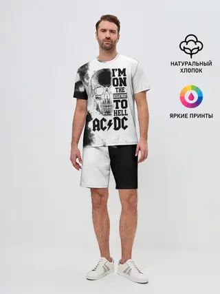 Мужской костюм с шортами / Im on the highway to hell AC/DC