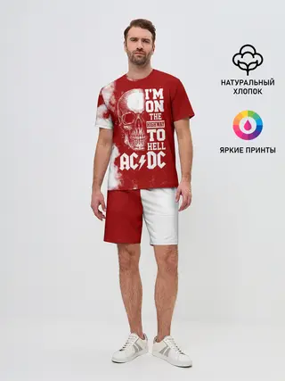 Мужской костюм с шортами / Im on the highway to hell AC/DC