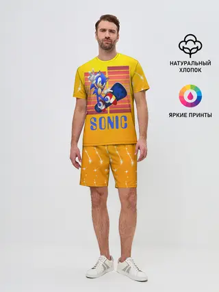 Мужской костюм с шортами / Sonic - Соник