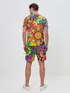 Мужской костюм с шортами / Психоделия | Яркая