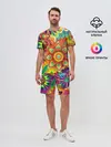 Мужской костюм с шортами / Психоделия | Яркая