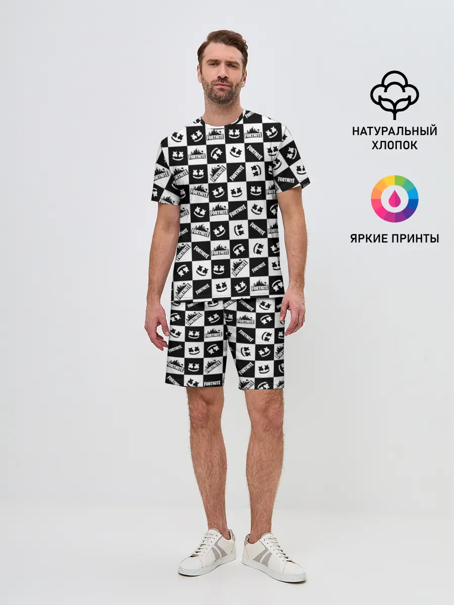 Мужской костюм с шортами / Fortnite&Marshmello