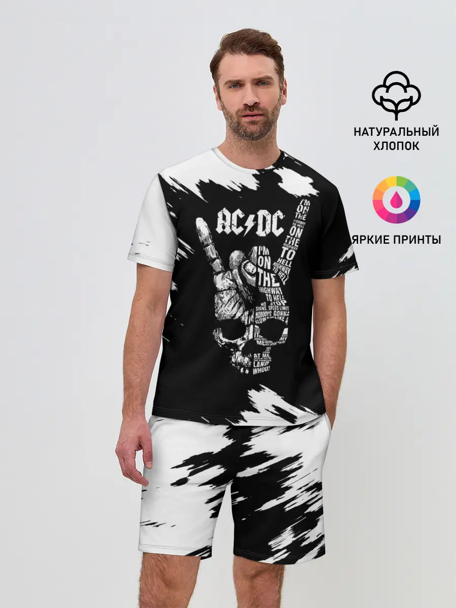 Мужской костюм с шортами / AC/DC