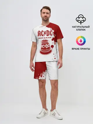 Мужской костюм с шортами / AC/DC Back in Black
