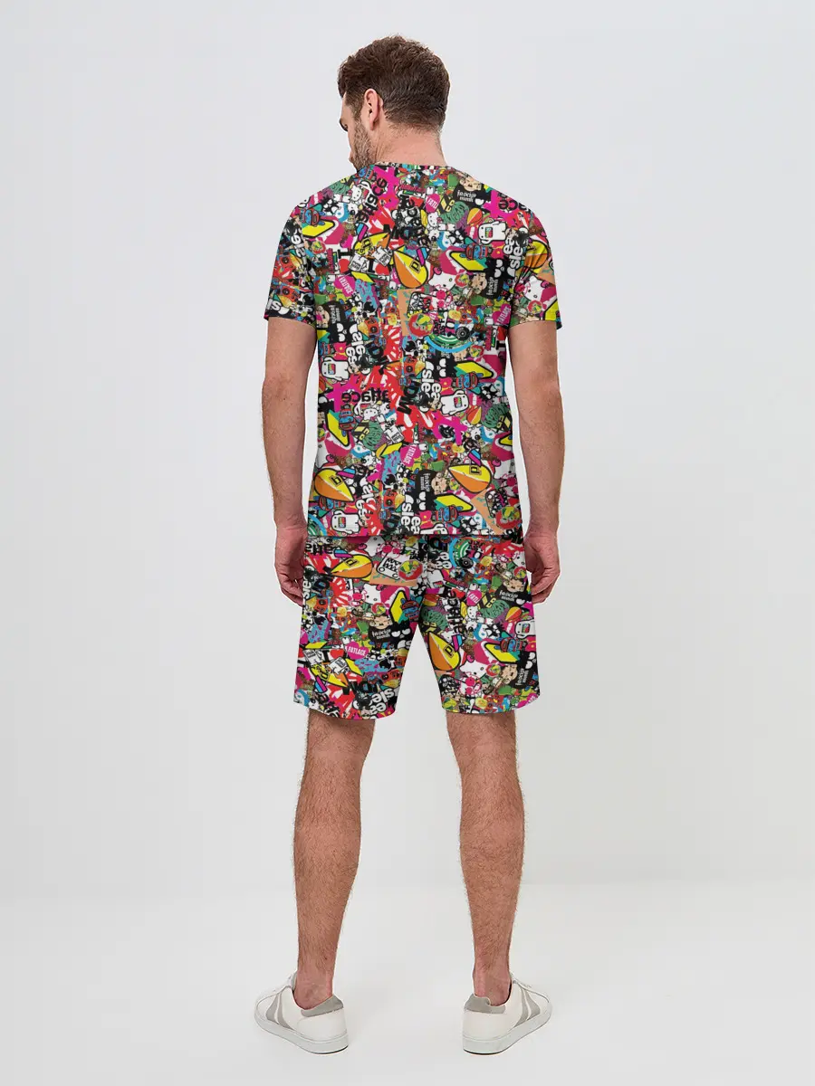 Мужской костюм с шортами / Стикеры