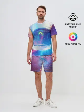 Мужской костюм с шортами / Космонавт - космос