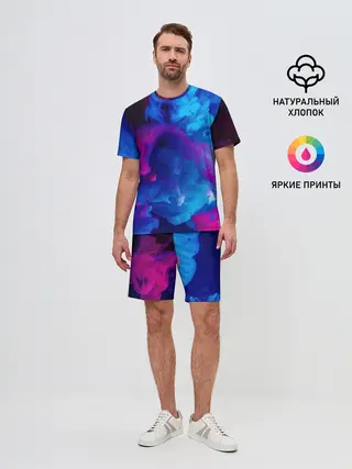 Мужской костюм с шортами / НЕОНОВЫЙ ДЫМ