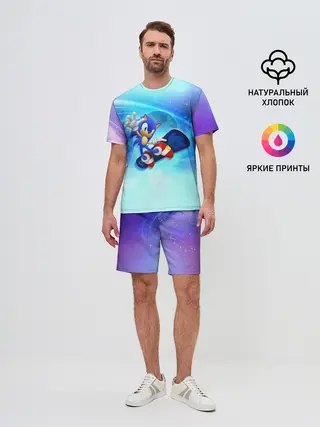 Мужской костюм с шортами / Соник