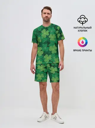 Мужской костюм с шортами / Ирландский клевер
