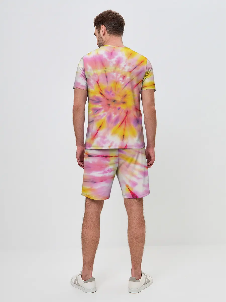 Мужской костюм с шортами / Rolling Stones tie-dye
