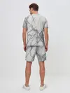 Мужской костюм с шортами / Мрамор