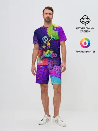 Мужской костюм с шортами / Marshmello