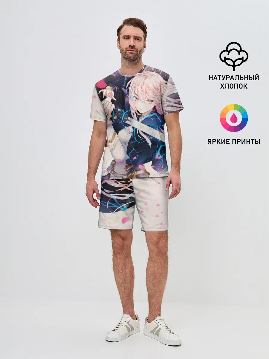 Мужской костюм с шортами / Girl with katana