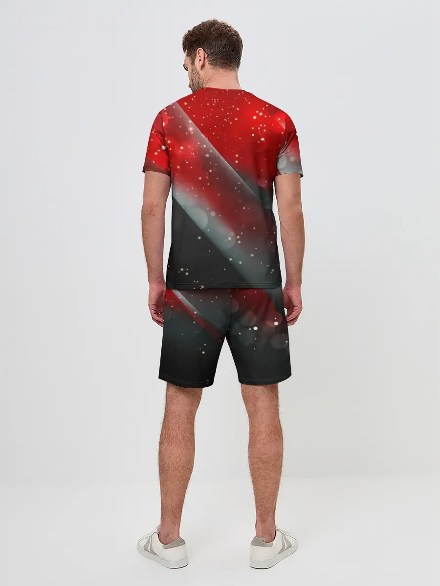 Мужской костюм с шортами / Red & Black