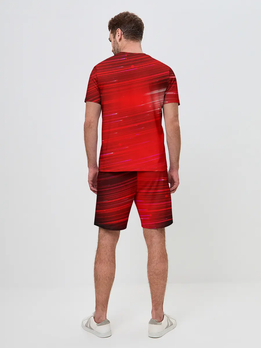 Мужской костюм с шортами / Красный свет