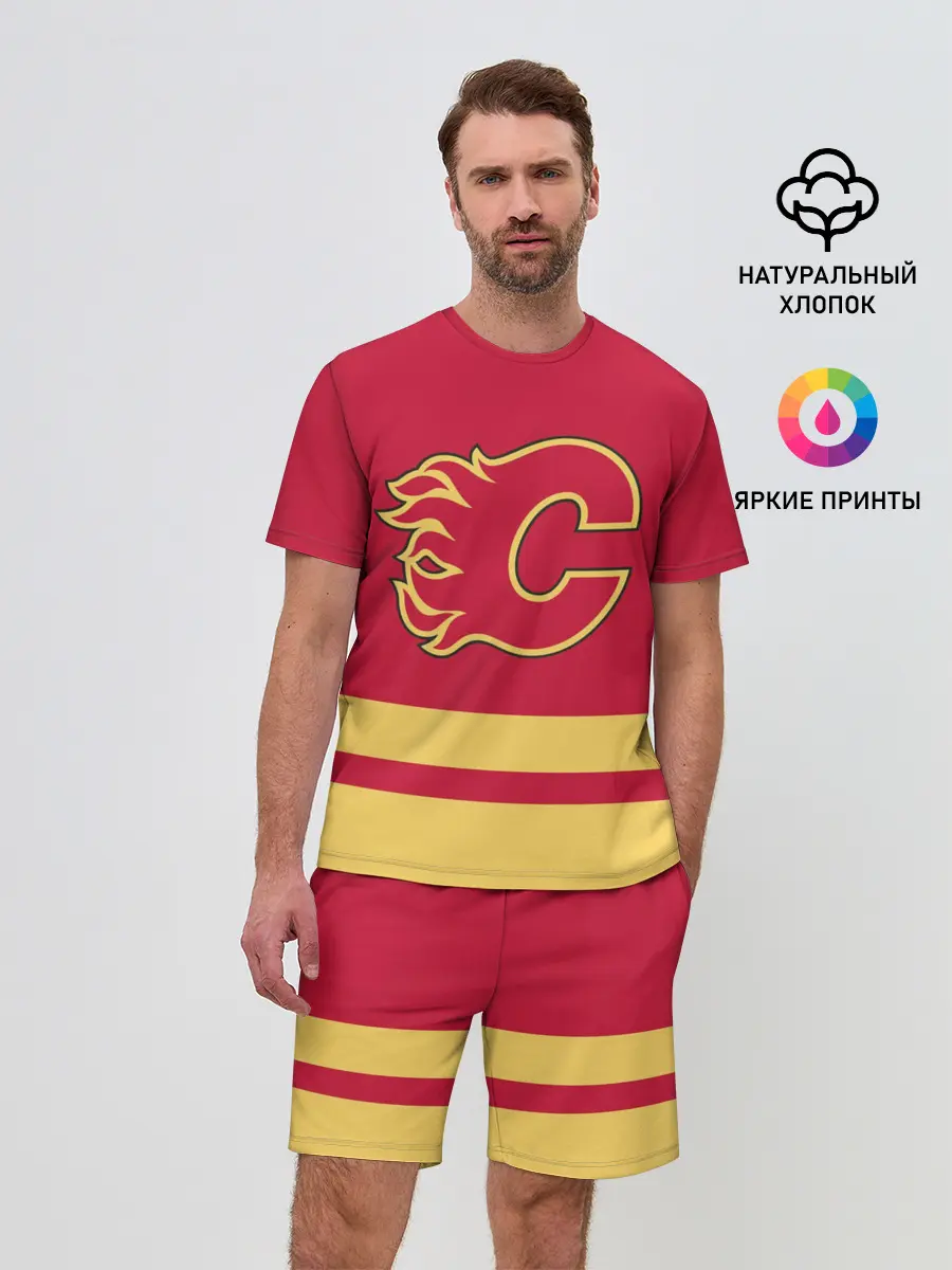 Мужской костюм с шортами / Калгари Флэймз