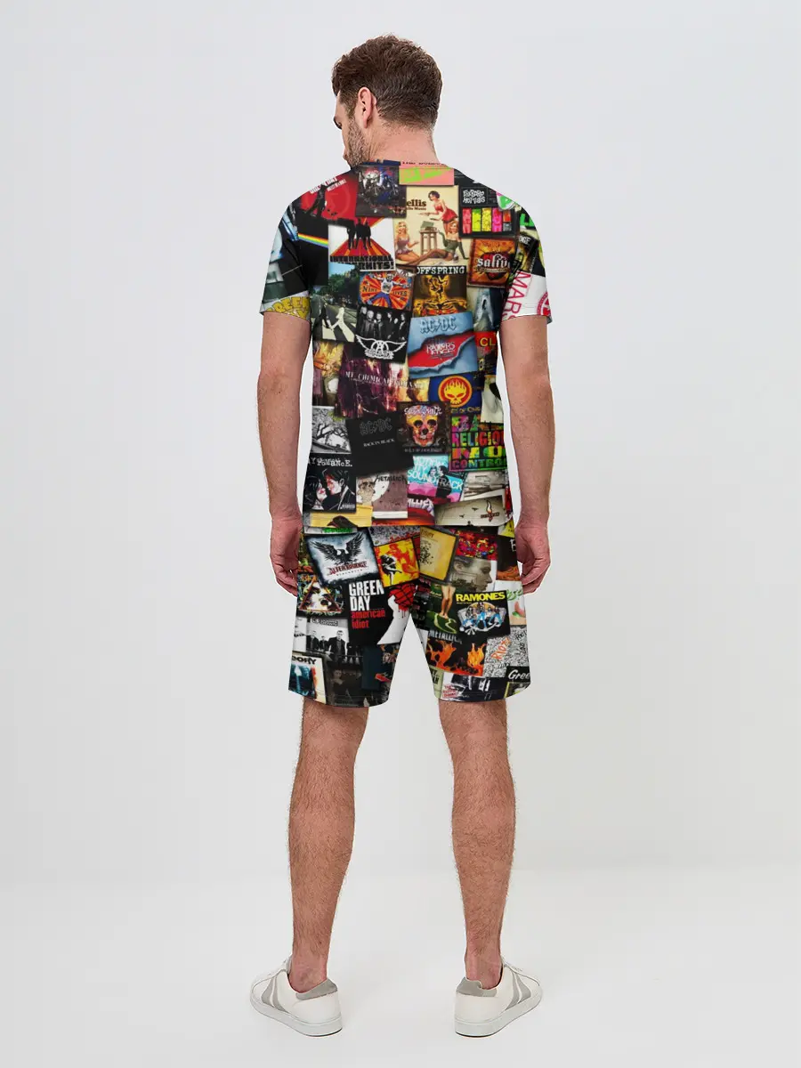 Мужской костюм с шортами / Альбомы лучших РОК групп