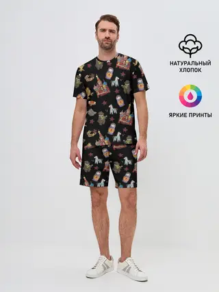 Мужской костюм с шортами / Москва символика