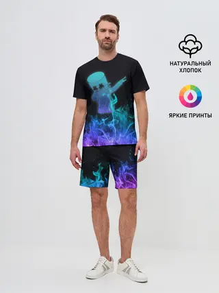 Мужской костюм с шортами / Marshmello Fortnite