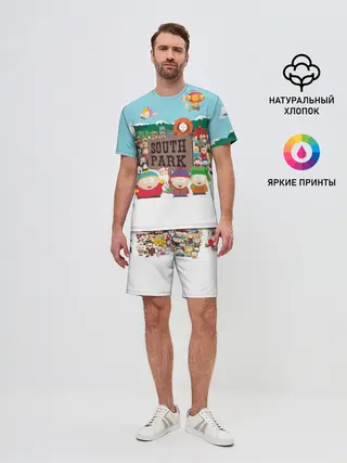 Мужской костюм с шортами / Южный Парк