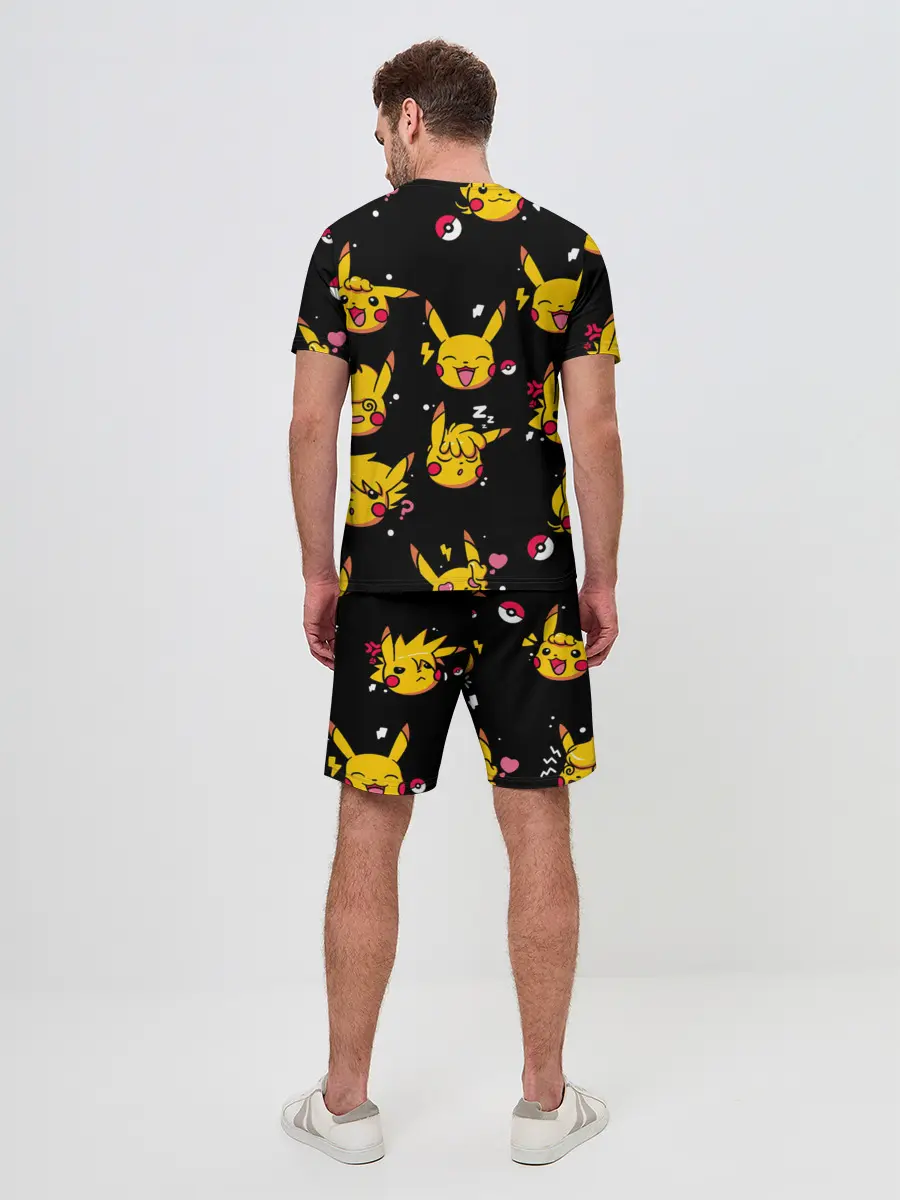 Мужской костюм с шортами / Пикачу Эмоции