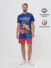 Мужской костюм с шортами / Genshin Impact