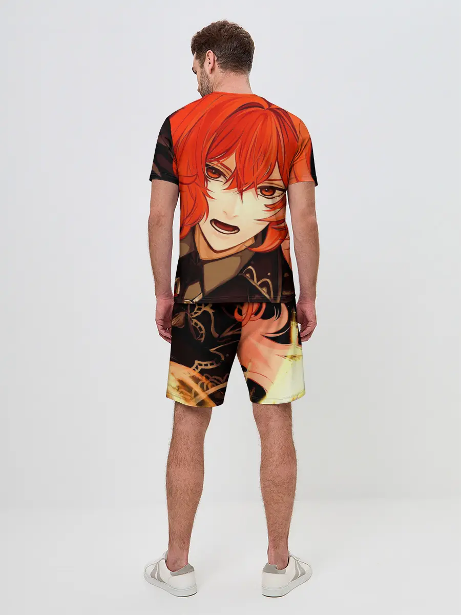 Мужской костюм с шортами / GENSHIN IMPACT DILUC