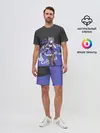 Мужской костюм с шортами / Genshin Impact Keqing