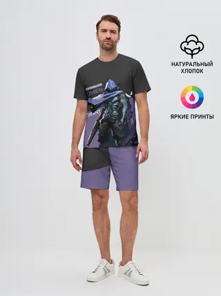 Мужской костюм с шортами / Valorant - Omen