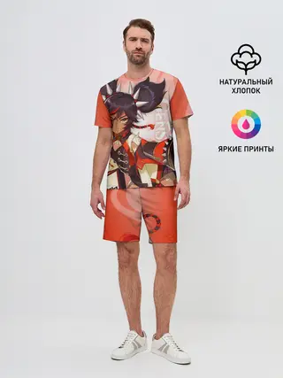 Мужской костюм с шортами / GENSHIN IMPACT, СИНЬ ЯНЬ