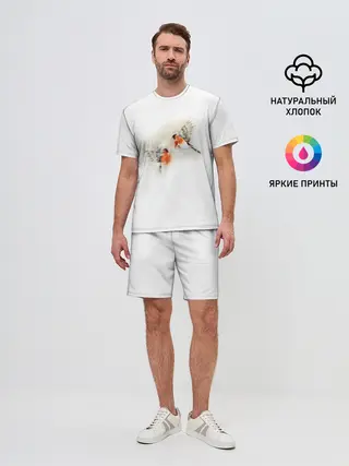 Мужской костюм с шортами / Снегири