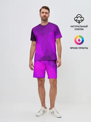 Мужской костюм с шортами / НЕОНОВАЯ АБСТРАКЦИЯ