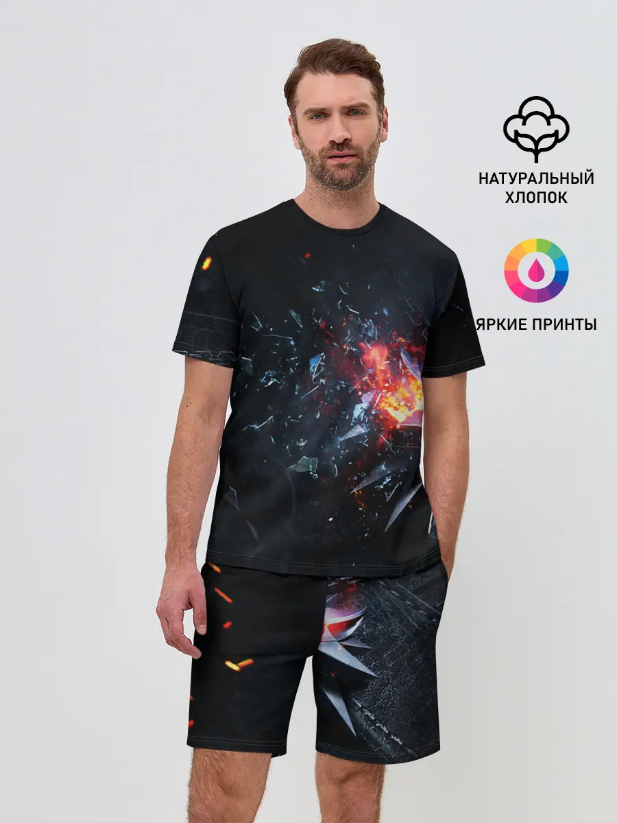 Мужской костюм с шортами / МЕДАЛЬОН ВЕДЬМАКА