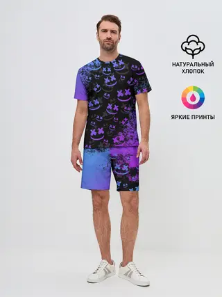 Мужской костюм с шортами / Marshmello