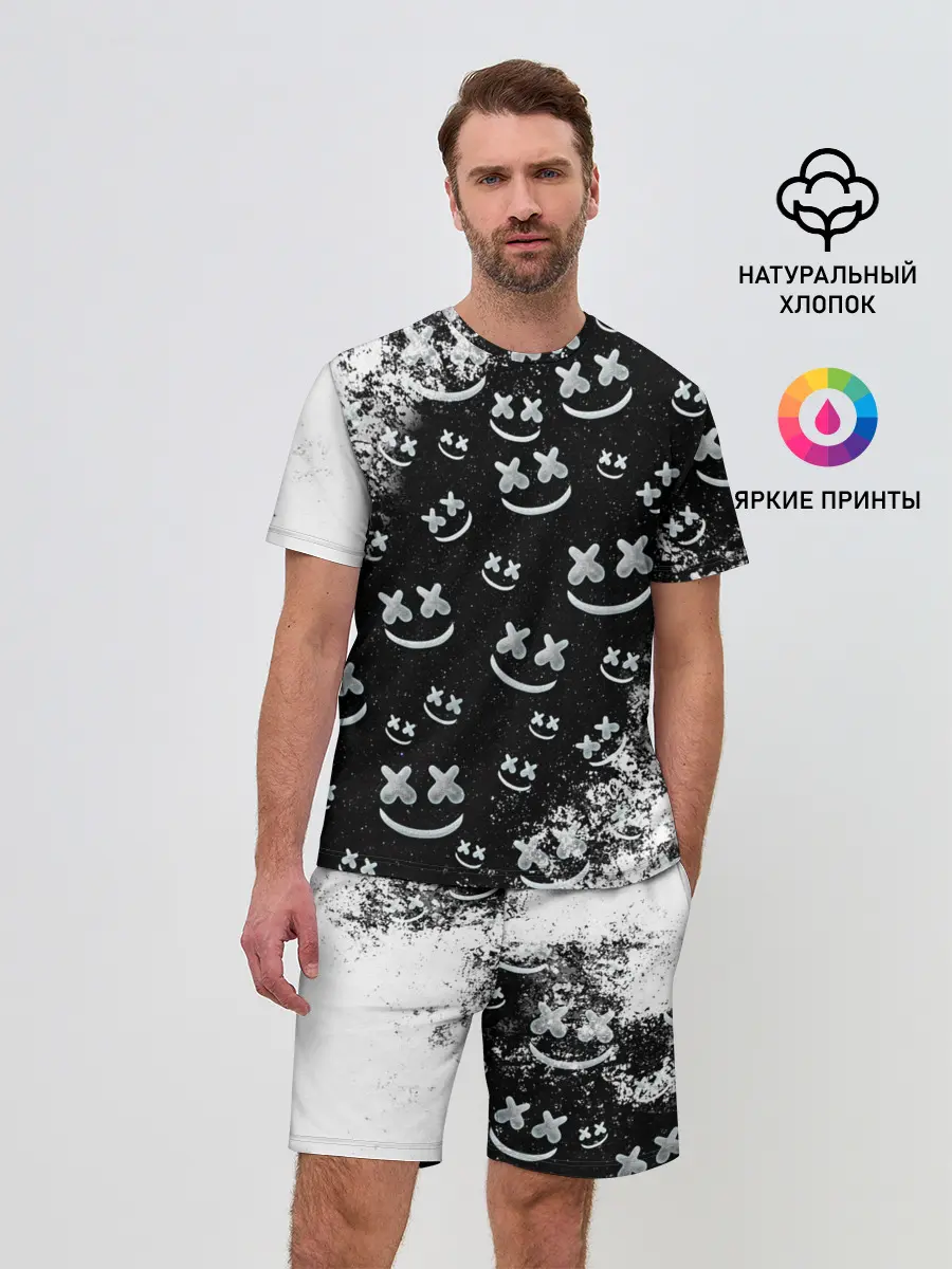 Мужской костюм с шортами / Marshmello