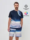 Мужской костюм с шортами / Космос