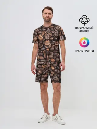Мужской костюм с шортами / Coffee