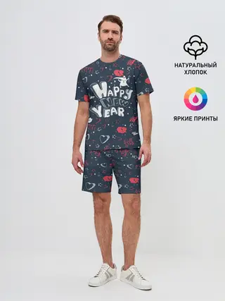 Мужской костюм с шортами / Happy new Year