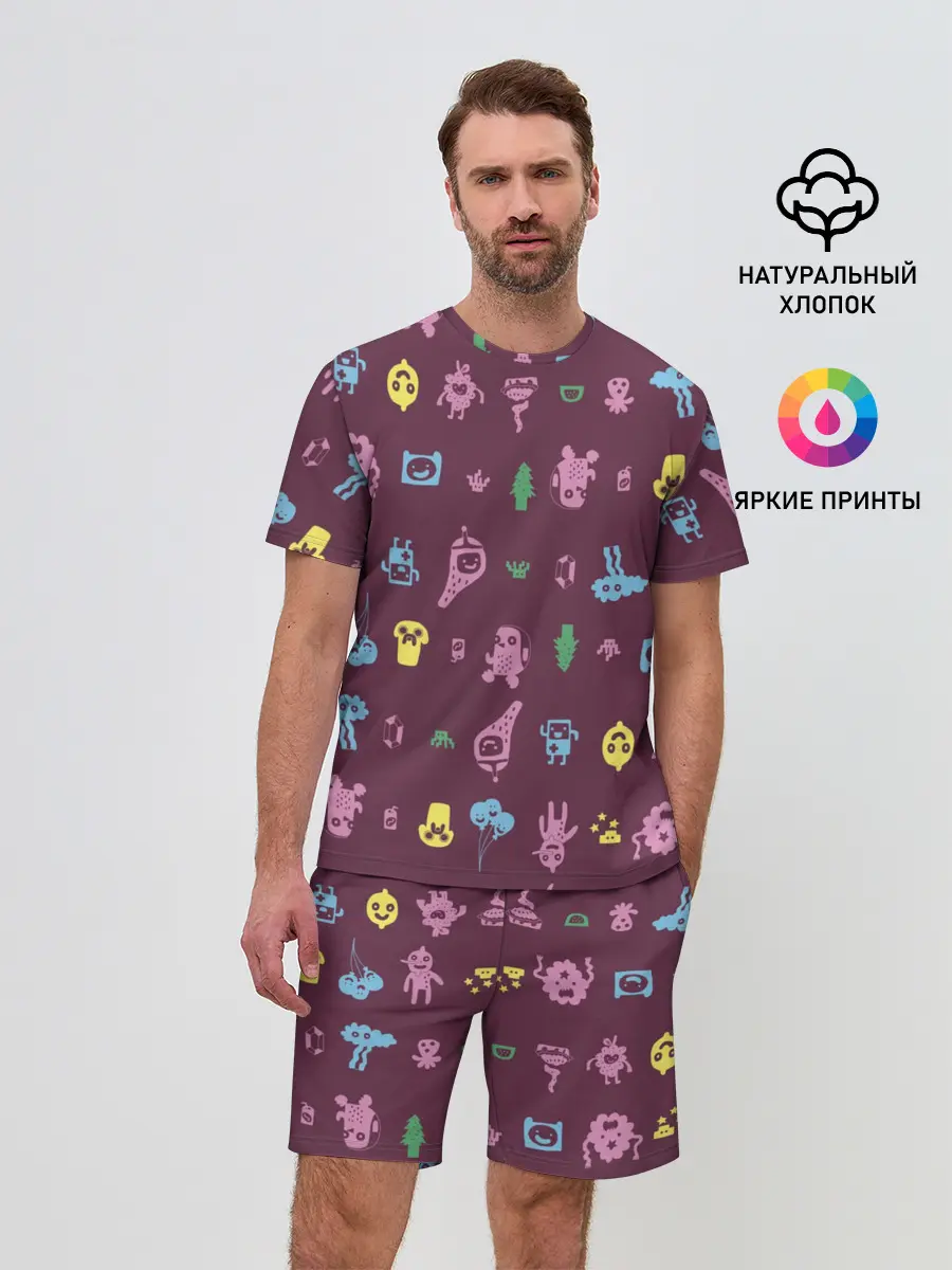 Мужской костюм с шортами / Время приключений Лимонохват